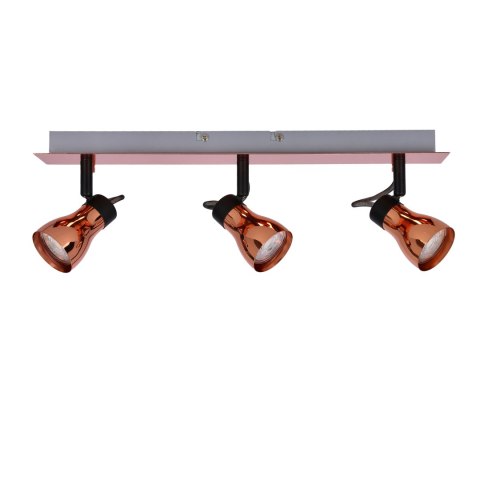 Lampa sufitowa listwa czarna + miedziana 3x50W GU10 bez żarówki Angus Candellux 93-60525
