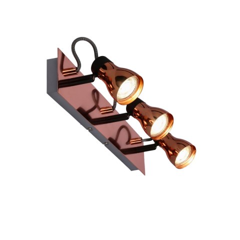 Lampa sufitowa listwa czarna + miedziana 3x50W GU10 bez żarówki Angus Candellux 93-60525