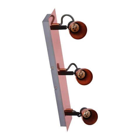 Lampa sufitowa listwa czarna + miedziana 3x50W GU10 bez żarówki Angus Candellux 93-60525