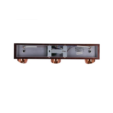 Lampa sufitowa listwa czarna + miedziana 3x50W GU10 bez żarówki Angus Candellux 93-60525