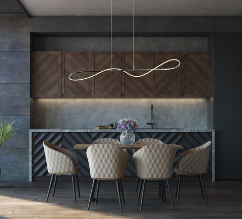 Lampa sufitowa wisząca candellux apeti mykonos led chromowy 4000k