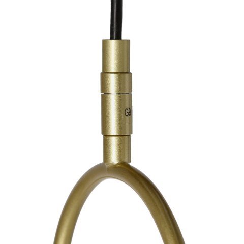 Lampa wisząca Żyrandol Cordel zwis 1x28w g9 mosiądz