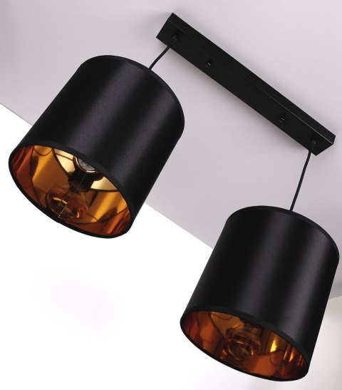 Lampa wisząca czarna 2xE27 Candida 32-00712