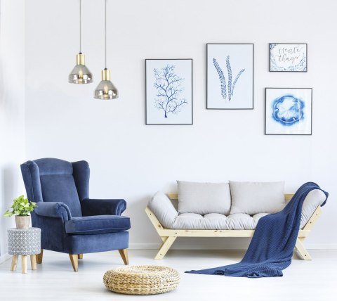 Lampa wisząca złota 1xE14 Gregory 31-78391