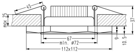 Oprawa stropowa biała ośmiokąt LED SSP-24 2263922