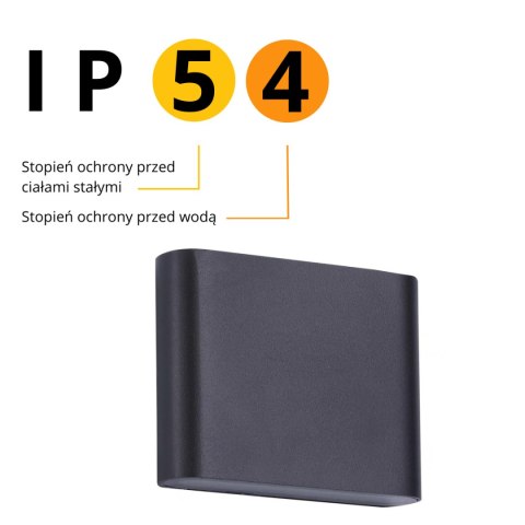 Kinkiet Sapri czarny LED 4000K Light Prestige