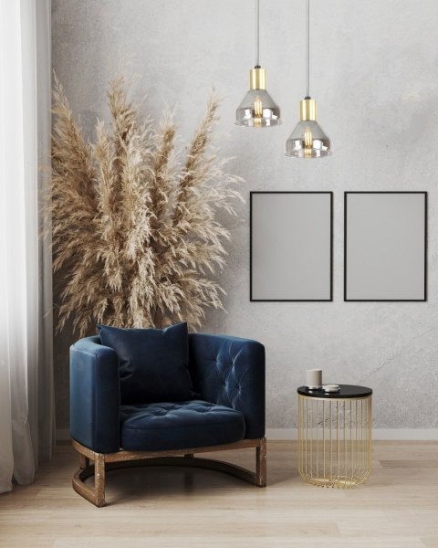 Lampa wisząca złota 1xE14 Gregory 31-78391