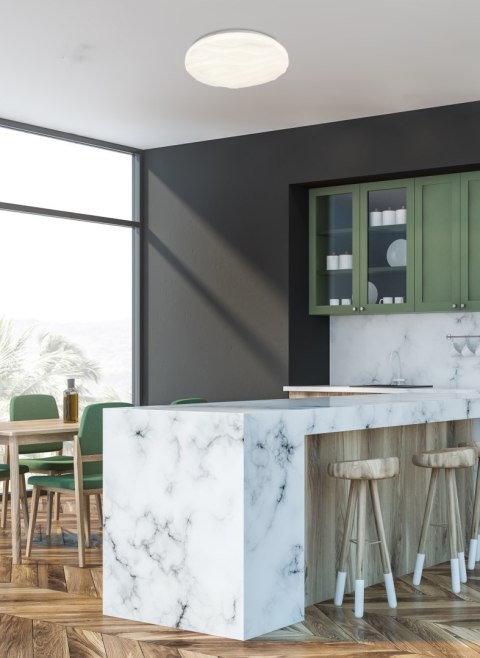 Nevada lampa sufitowa plafon biały 24w led 38,5 cm efect sky