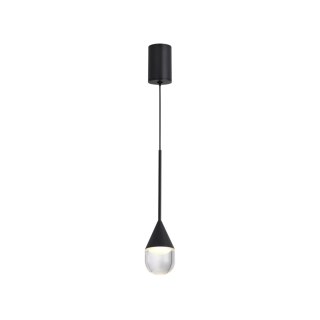 Lampa Wisząca Nata 1xLED czarna PL0104-BK
