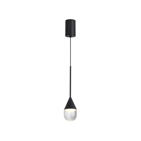 Lampa Wisząca Nata 1xLED czarna PL0104-BK