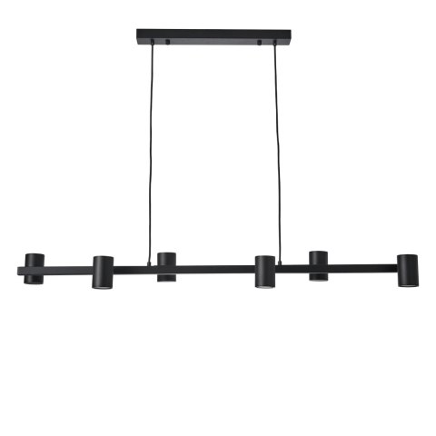 Lampa Wisząca Noe Long 6xGU10 czarna PL0111-BK
