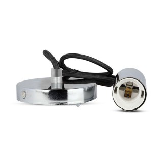 Oprawa Zwieszana V-TAC Chrom Metal Czarny przewód VT-7338-BK 5 Lat Gwarancji
