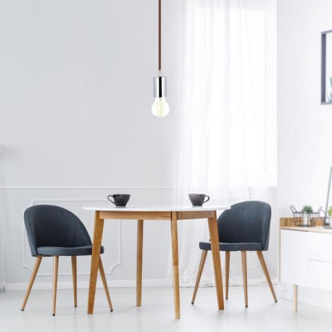 Oprawa Zwieszana V-TAC Chrom Metal Czarny przewód VT-7338-BK 5 Lat Gwarancji