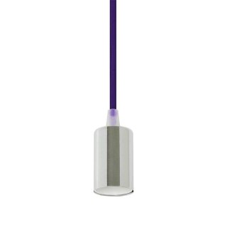 Oprawa Zwieszana V-TAC Chrom Metal Fioletowy przewód VT-7338-PE 5 Lat Gwarancji