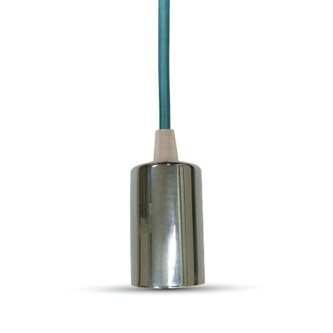 Oprawa Zwieszana V-TAC Chrom Metal Niebieski przewód VT-7338-BL 5 Lat Gwarancji