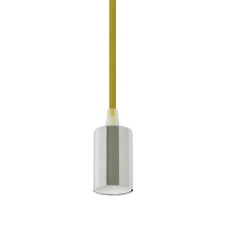 Oprawa Zwieszana V-TAC Chrom Metal Żółty przewód VT-7338-Y 5 Lat Gwarancji