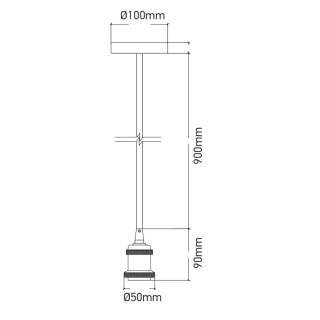 Oprawa Zwieszana V-TAC Złoty VT-7555-MG 5 Lat Gwarancji