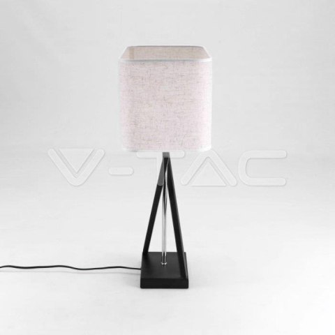 Lampka V-TAC E27 IKS Kwadrat Czarna 320x200x570mm VT-7712 5 Lat Gwarancji