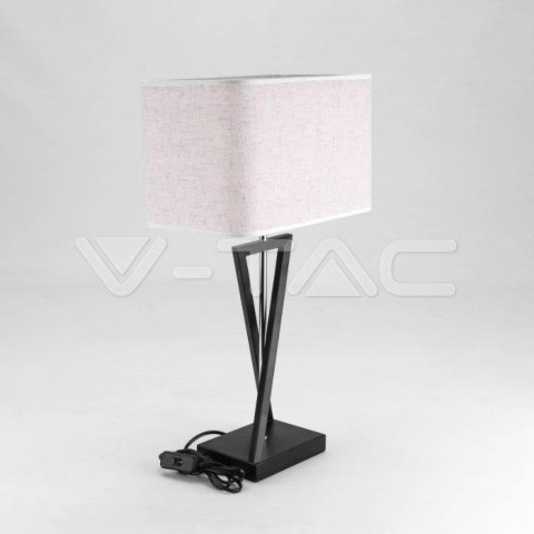 Lampka V-TAC E27 IKS Kwadrat Czarna 320x200x570mm VT-7712 5 Lat Gwarancji
