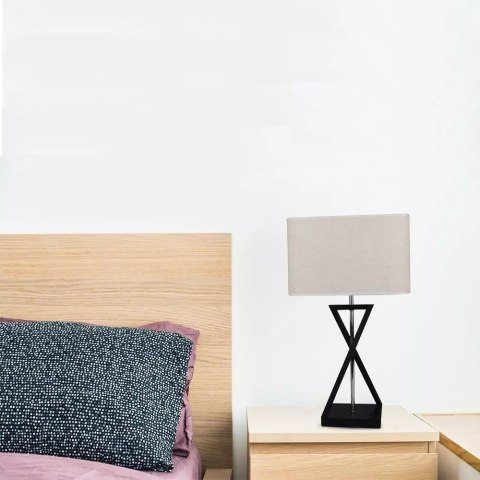 Lampka V-TAC E27 IKS Kwadrat Czarna 320x200x570mm VT-7712 5 Lat Gwarancji