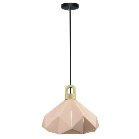 Oprawa Zwieszana V-TAC Drewno Różowy Pastel Seria Pryzmat 320x270mm VT-7323-P 5 Lat Gwarancji