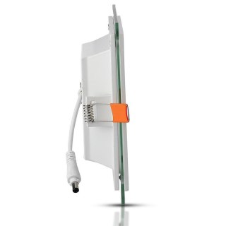 Panel LED V-TAC 18W LED Szkło Kwadrat VT-1881G SQ 3000K 1260lm