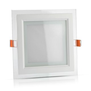 Panel LED V-TAC 6W LED Szkło Kwadrat VT-602G 3000K 420lm