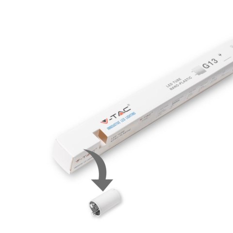 Tuba Świetlówka LED T8 V-TAC 22W 150cm z starterem VT-1285 3000K 3000lm 5 Lat Gwarancji