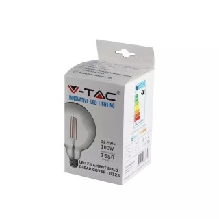 Żarówka LED V-TAC 12.5W Filament E27 G125 VT-2143 3000K 1550lm