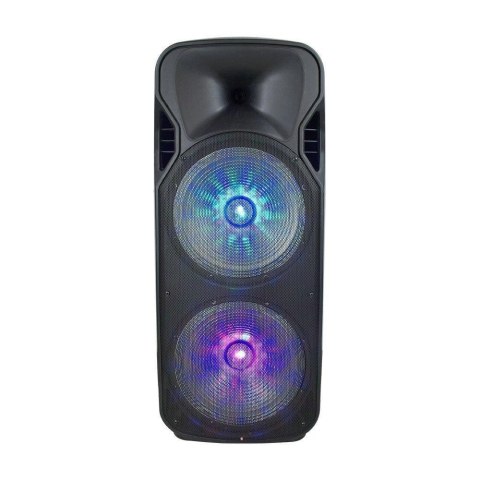 Głośnik Przenośny V-TAC 150W Mikrofon Bezprzewodowy i Przewodowy 2 Głośniki, RGB, PILOT, na kółkach VT-6215-2