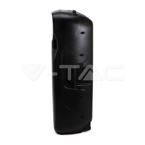 Głośnik Przenośny V-TAC 150W Mikrofon Bezprzewodowy i Przewodowy 2 Głośniki, RGB, PILOT, na kółkach VT-6215-2
