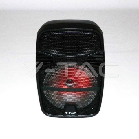 Głośnik Przenośny V-TAC 15W Mikrofon, RGB, PILOT, USB, Micro SD & FM Radio, na kółkach VT-6208