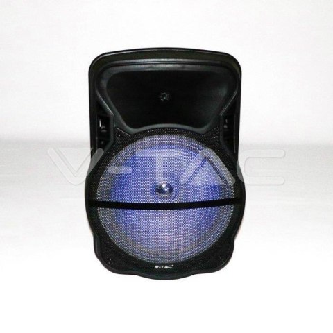 Głośnik Przenośny V-TAC 50W 2xMikrofon, RGB, PILOT, USB, Micro SD & FM Radio, na kółkach 600x370x340 VT-6315