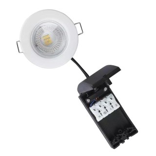 Oczko LED V-TAC SAMSUNG CHIP 5W Hermetyczne IP65 Ściemnialne Białe VT-885-W 6400K 500lm 5 Lat Gwarancji