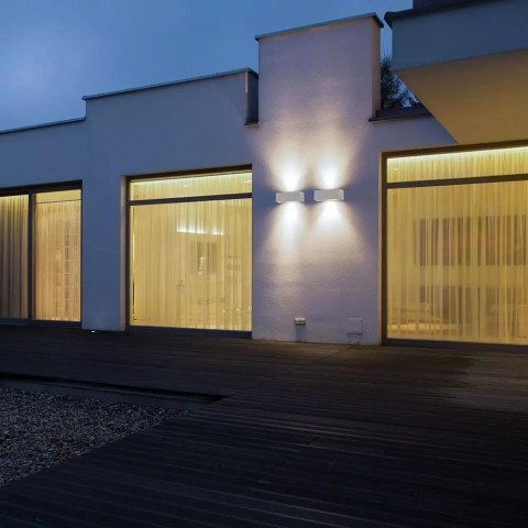 Oprawa Ścienna V-TAC 12W LED Góra Dół Szary IP65 VT-8057 6400K 600lm