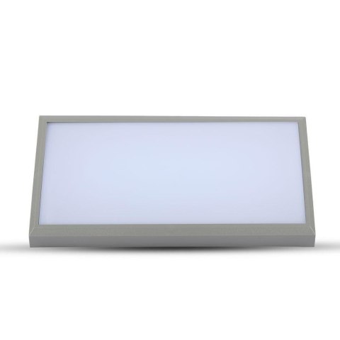 Oprawa Ścienna V-TAC 20W LED Ukośna Szara IP65 VT-8055 6400K 1000lm