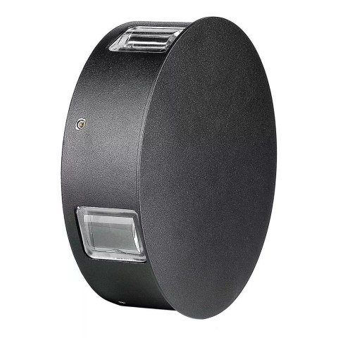 Oprawa Ścienna V-TAC 4W LED IP65 Czarna Okrągła VT-706 3000K 440lm