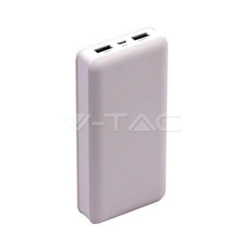 Power Bank V-TAC 20000mAh Biały 68.5x142x28mm VT-3502