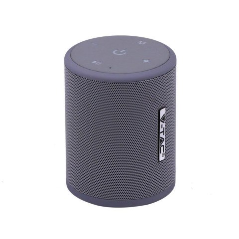 Przenośny Głośnik Bluetooth Micro USB Wysokiej jakości przewód 1500mAh Szary V-TAC VT-6244