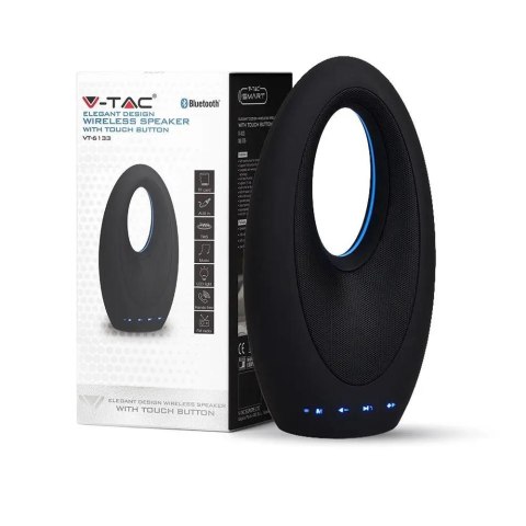 Przenośny Głośnik V-TAC Bluetooth Touch Button AUX/USB Micro SD TWS 1200mAh VT-6133