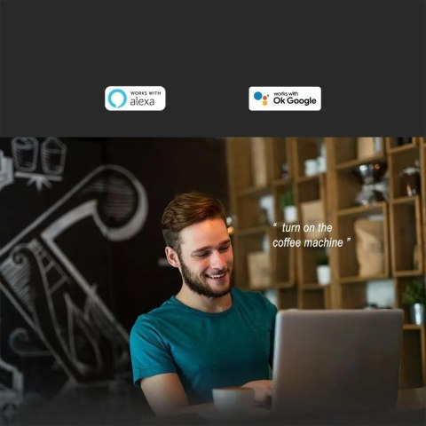 Bramka SMART WiFi V-TAC RF433 2,4Ghz SMART Life, Amazon Alexa, Google Home, Nest VT-5144