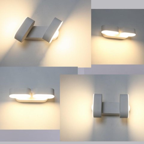 Kinkiet Ścienny V-TAC 12W LED Obrotowy 350st Szary VT-814 3000K 1100lm