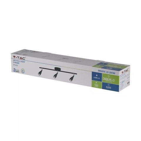 Oprawa Sufitowa V-TAC 13.5W LED Czarna VT-813 4000K 1000lm