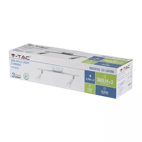 Oprawa Sufitowa V-TAC 9W LED Biała VT-810 4000K 680lm