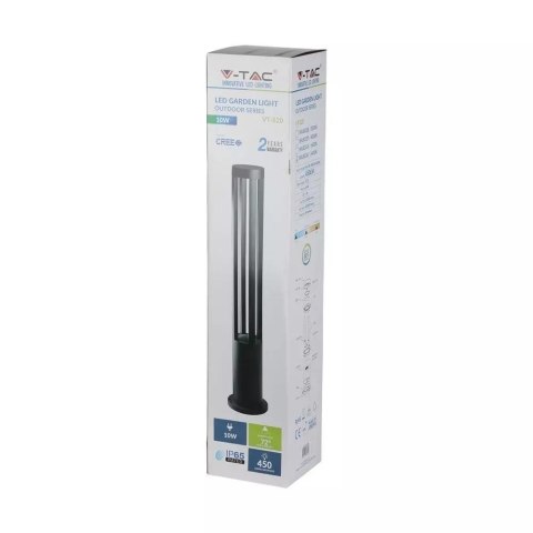 Słupek Ogrodowy V-TAC 10W LED IP65 Szary 80cm VT-820-G 4000K 450lm
