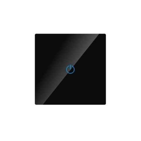 Włącznik Dotykowy Szklany Pojedynczy Schodowy Czarny V-TAC VT-5121