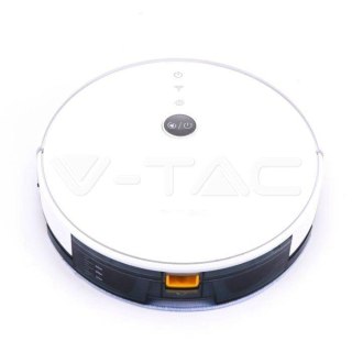 Odkurzacz Automatyczny V-TAC SMART WiFi BIAŁY, SMART WiFi, MOP, Auto Powrót, PILOT, HEPA, Kompatybilny Amazon Alexa Google Home 