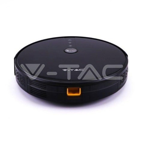 Odkurzacz Automatyczny V-TAC SMART WiFi CZARNY, MOP, Auto Powrót, PILOT, HEPA, Kompatybilny Amazon Alexa Google Home VT-5555