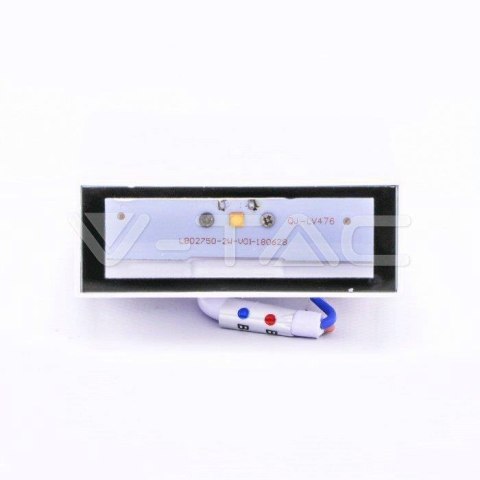 Oprawa Kinkiet Ścienny Góra Dół V-TAC 4W LED Biała IP65 VT-844 3000K 150lm