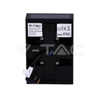 Oprawa Kinkiet Ścienny Góra Dół V-TAC 4W LED Czarna IP65 VT-844 3000K 150lm